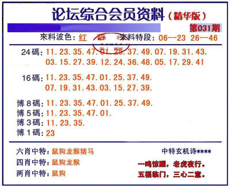 031期综合会员资料[图]